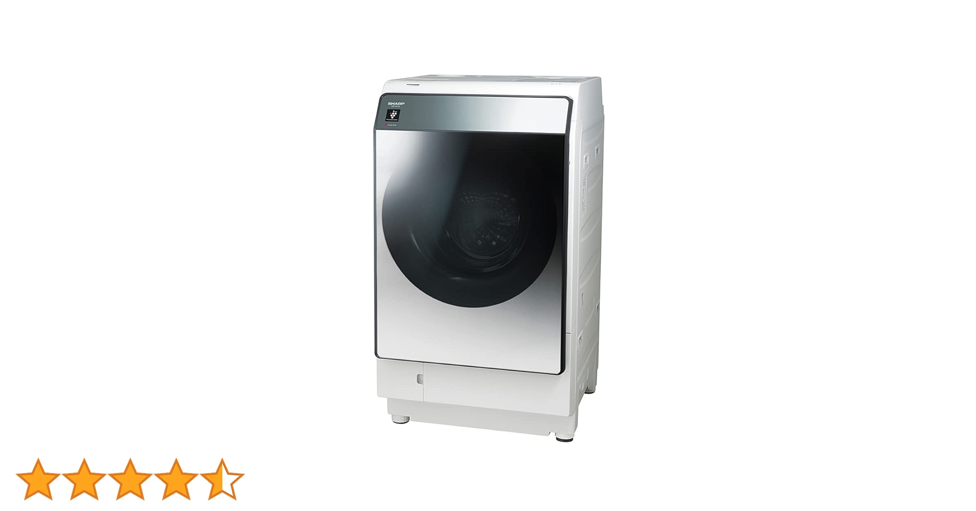 Amazon | シャープ 洗濯機 ドラム式 ES-W114-SR ハイブリッド乾燥 右